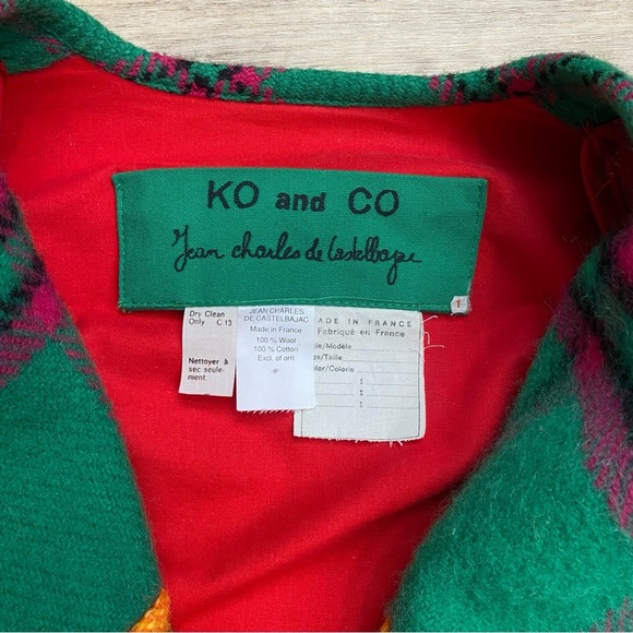 Vintage Couture Jean Charles De Castelbajac Wool Fringe Overcoat Ko & Co Deigner - Picture 16 of 16